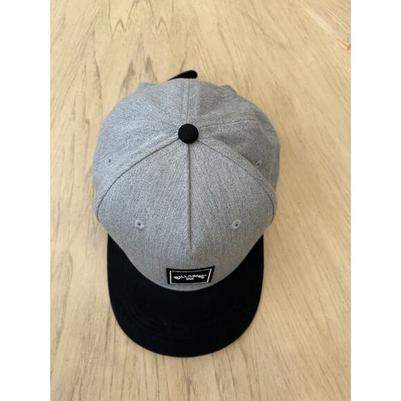 Billabong Hat Gray Black Men's Snapback Hat Y2K Skater Surf retro classic retro - Picture 6 of 6